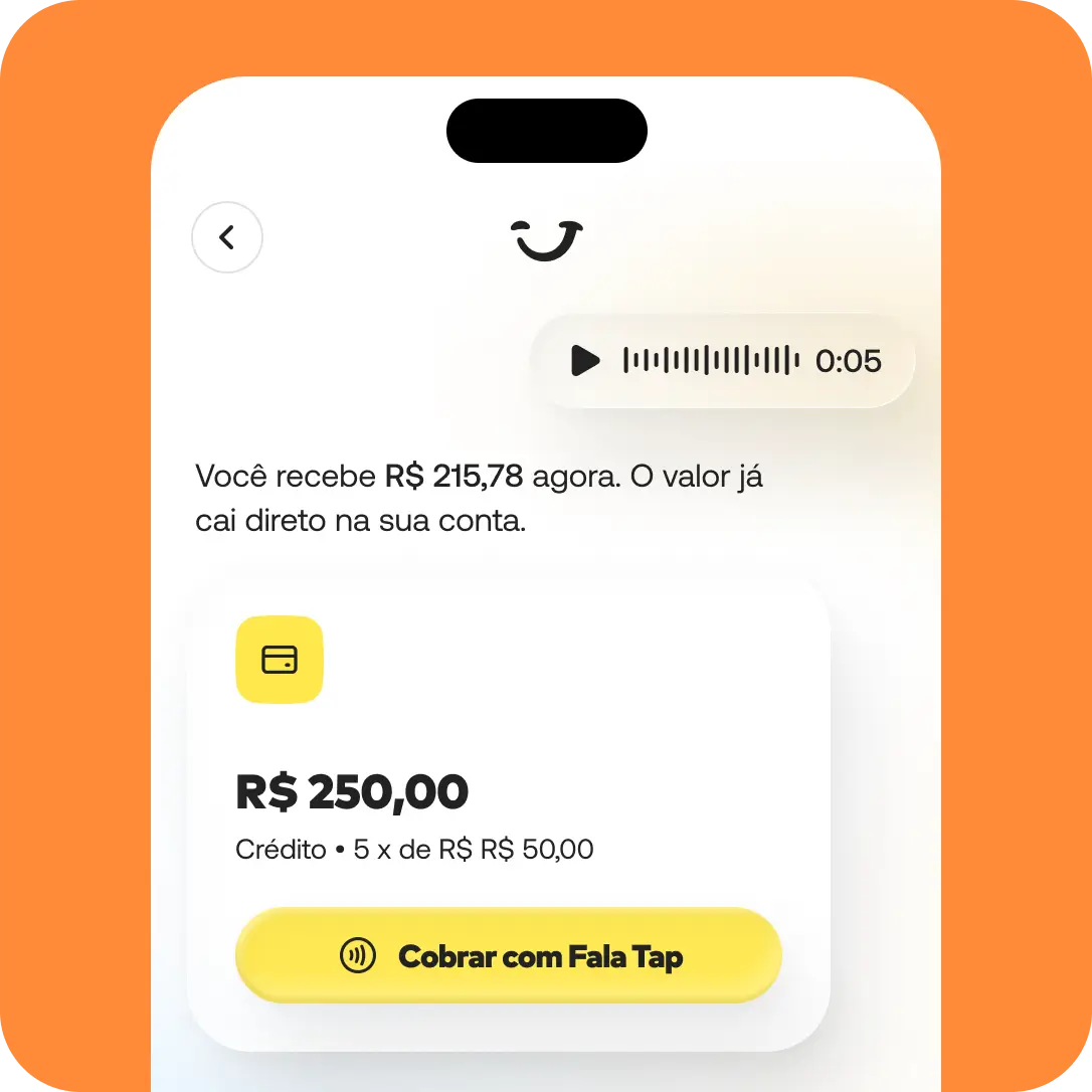 Cobrança por voz com FalaTap