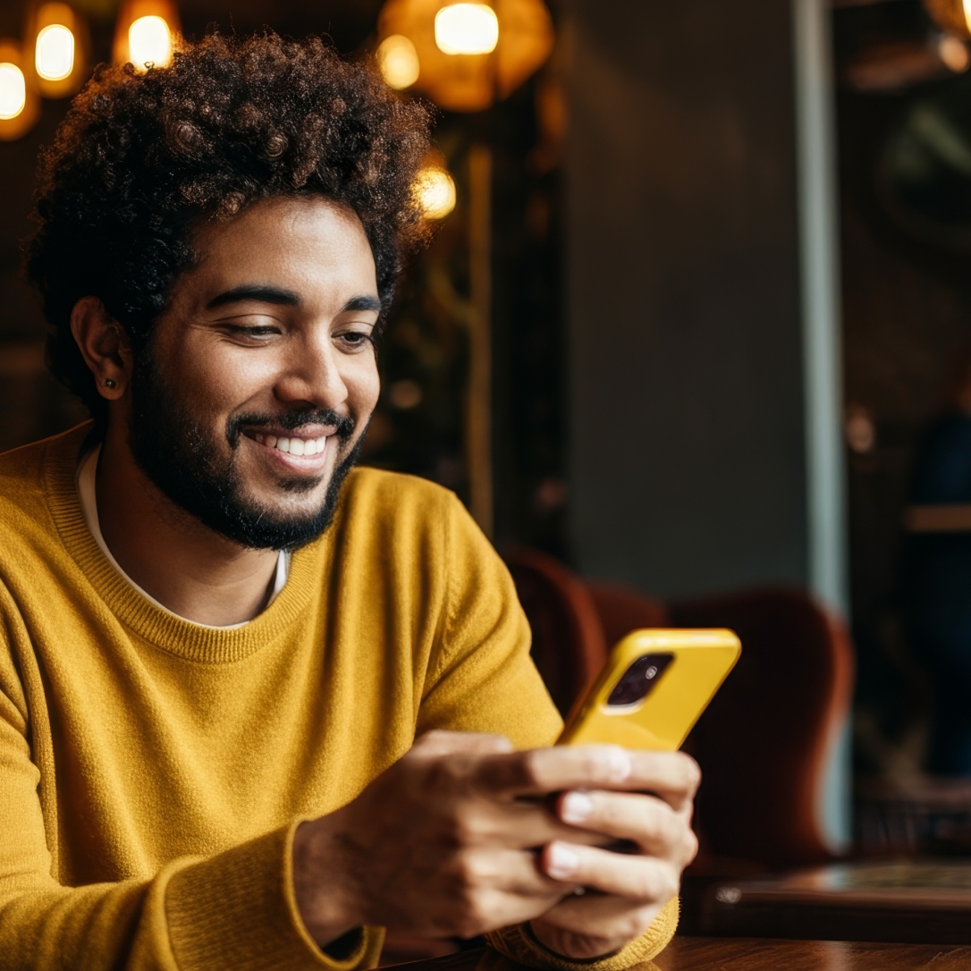 Cliente consultando o rendimento diário, semanal e mensal do seu saldo com o Jota no WhatsApp