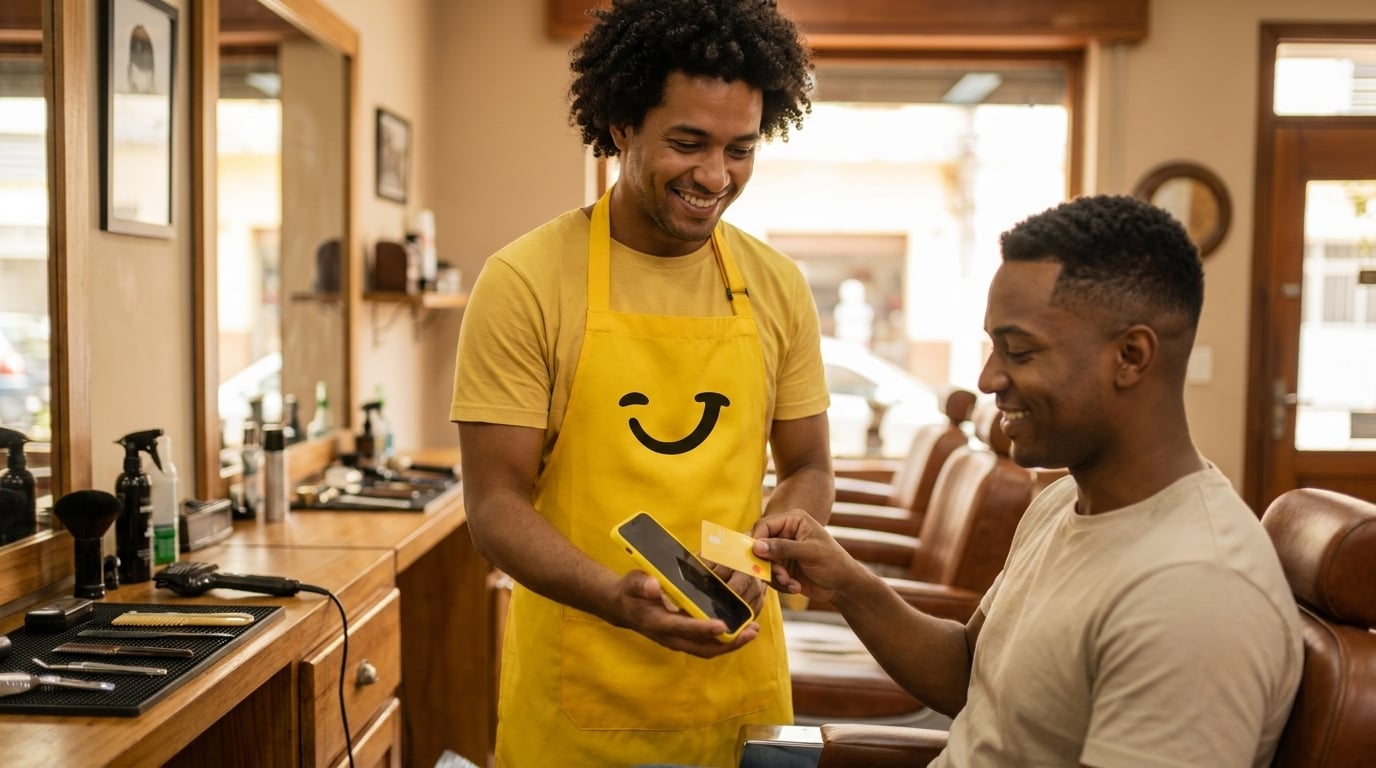 Tap to pay na barbearia: guia passo a passo com o Fala Tap