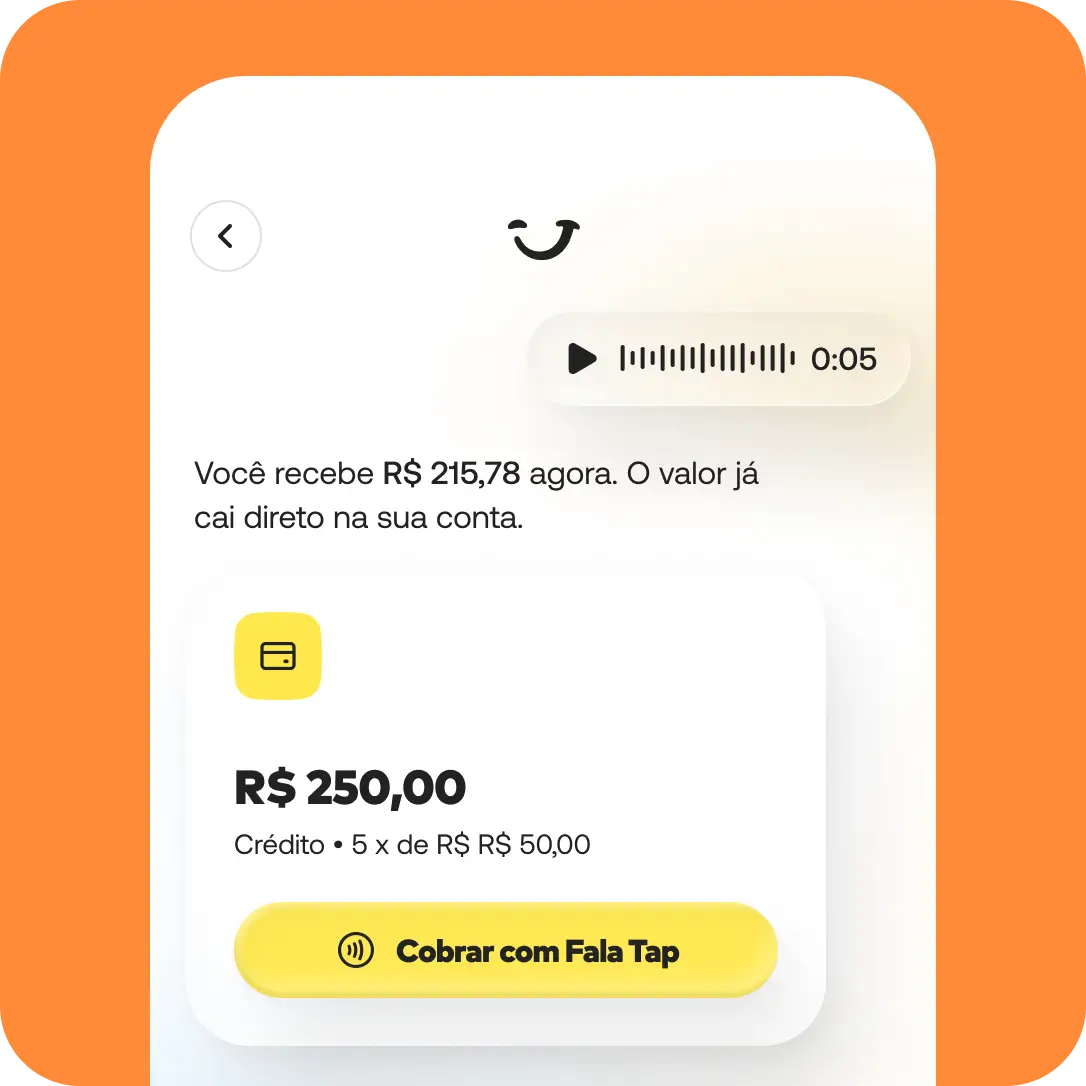 Cobrança por voz com FalaTap