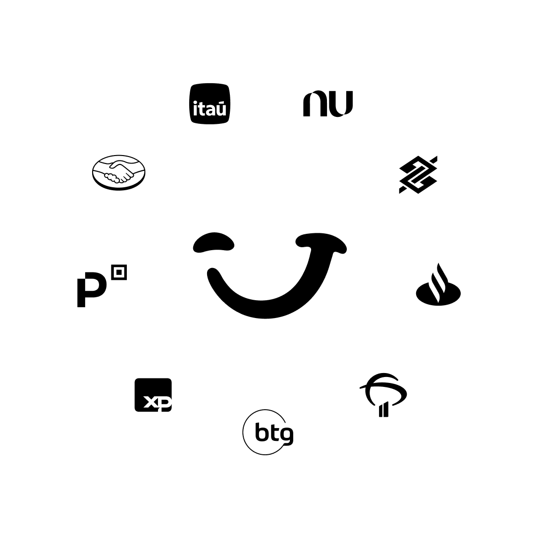 Logos dos bancos suportados pelo Jota