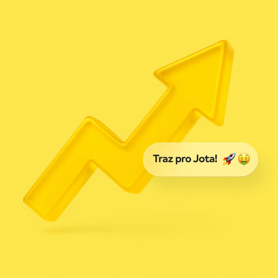 Jota Rende+ fazendo seu dinheiro render 100% do CDI automaticamente todos os dias com liquidez imediata no WhatsApp